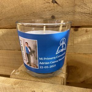 vela personalizada comunión