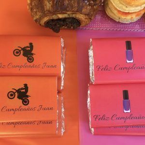 Chocolatinas personalizadas cumpleaños