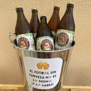 cubo de cervezas paulaner