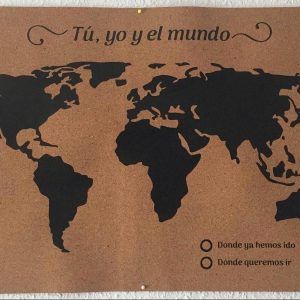 mapamundi corcho
