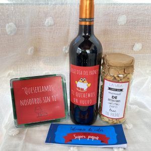 kit dia del padre vino tinto