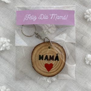 llavero de mader mamá