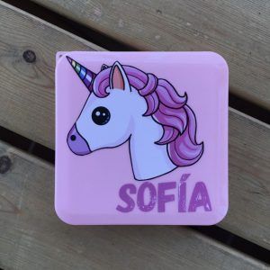 porta mascarilla unicornio