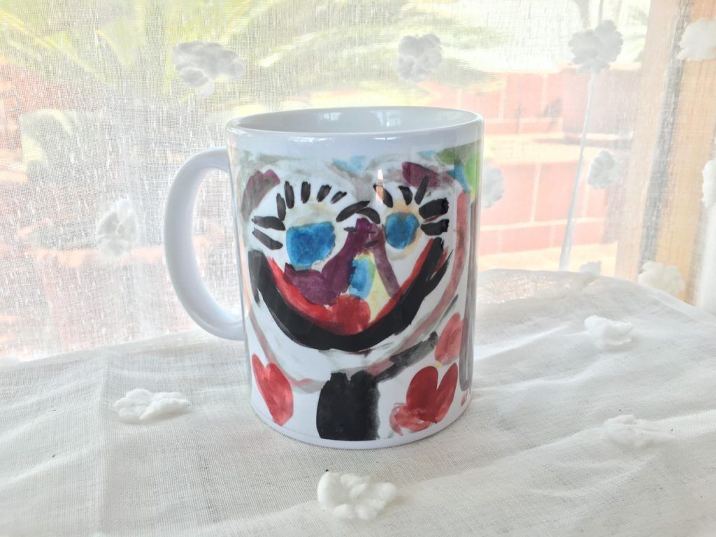 Taza con dibujo día del padre