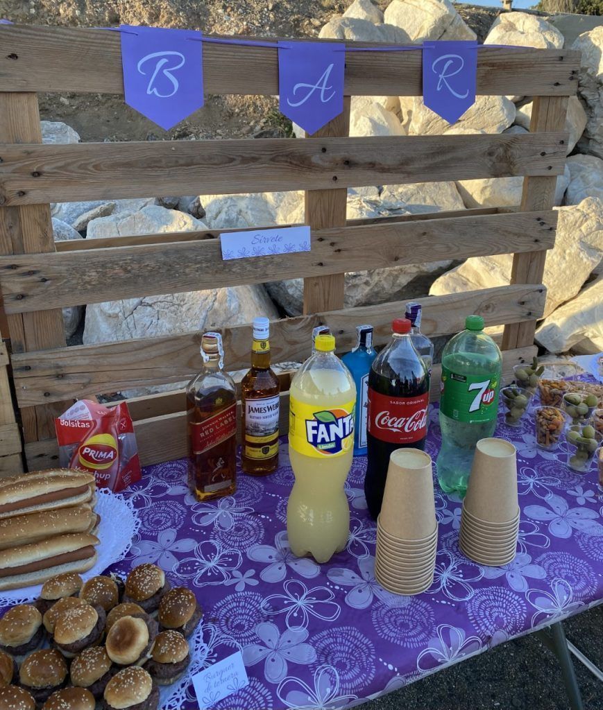 Bar fiesta de jubilación playa