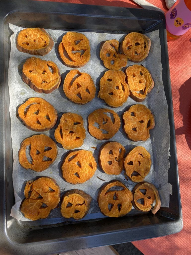 Receta de batata halloween