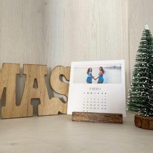 Calendario personalizado madera