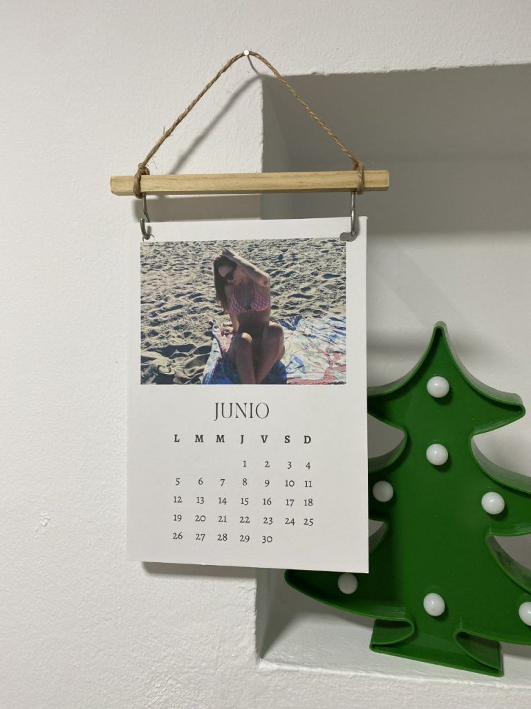 Calendario colgante navidad