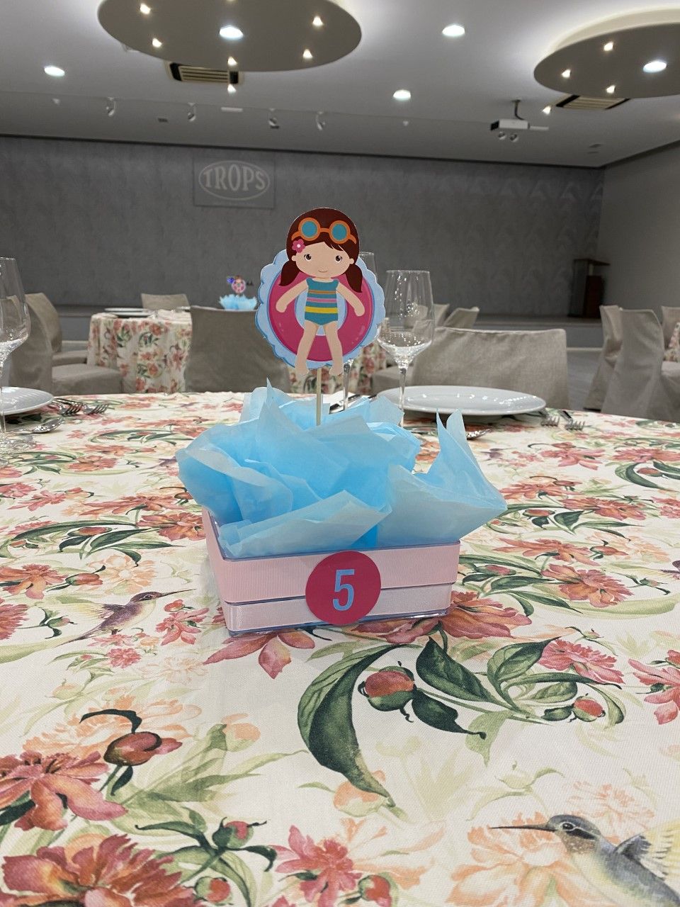 centro de mesa comunión niña