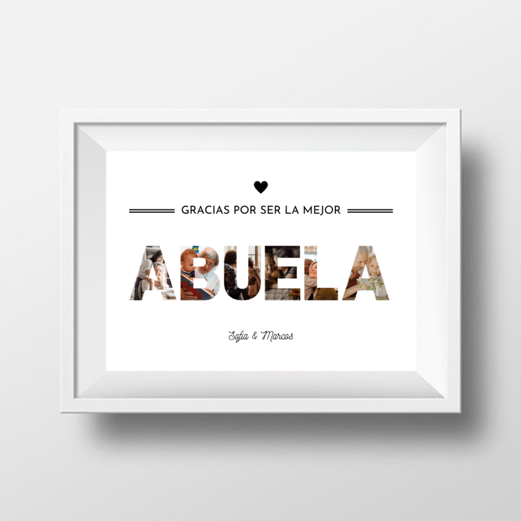 Cuadro abuela regalos para abuelos