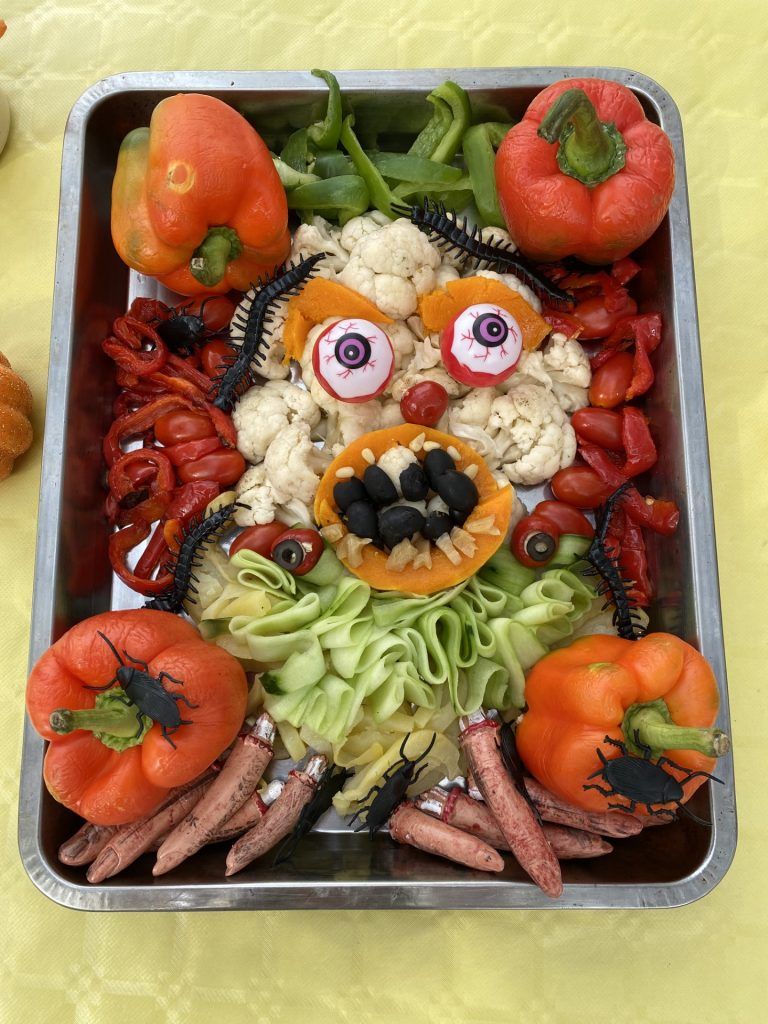 Payaso halloween crudité