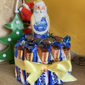 Tarta de chocolates navidad