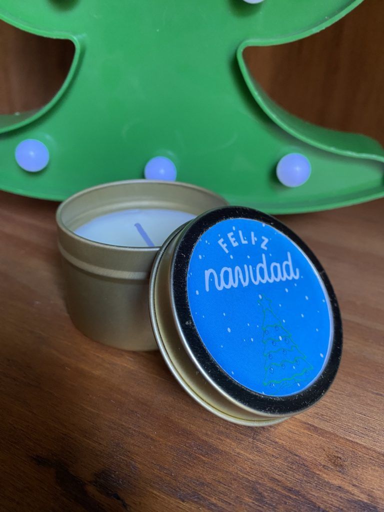 Vela personalizada navidad