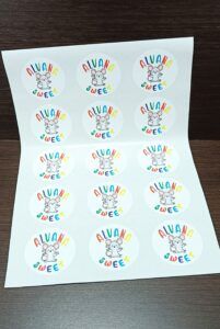 pegatinas personalizadas cole